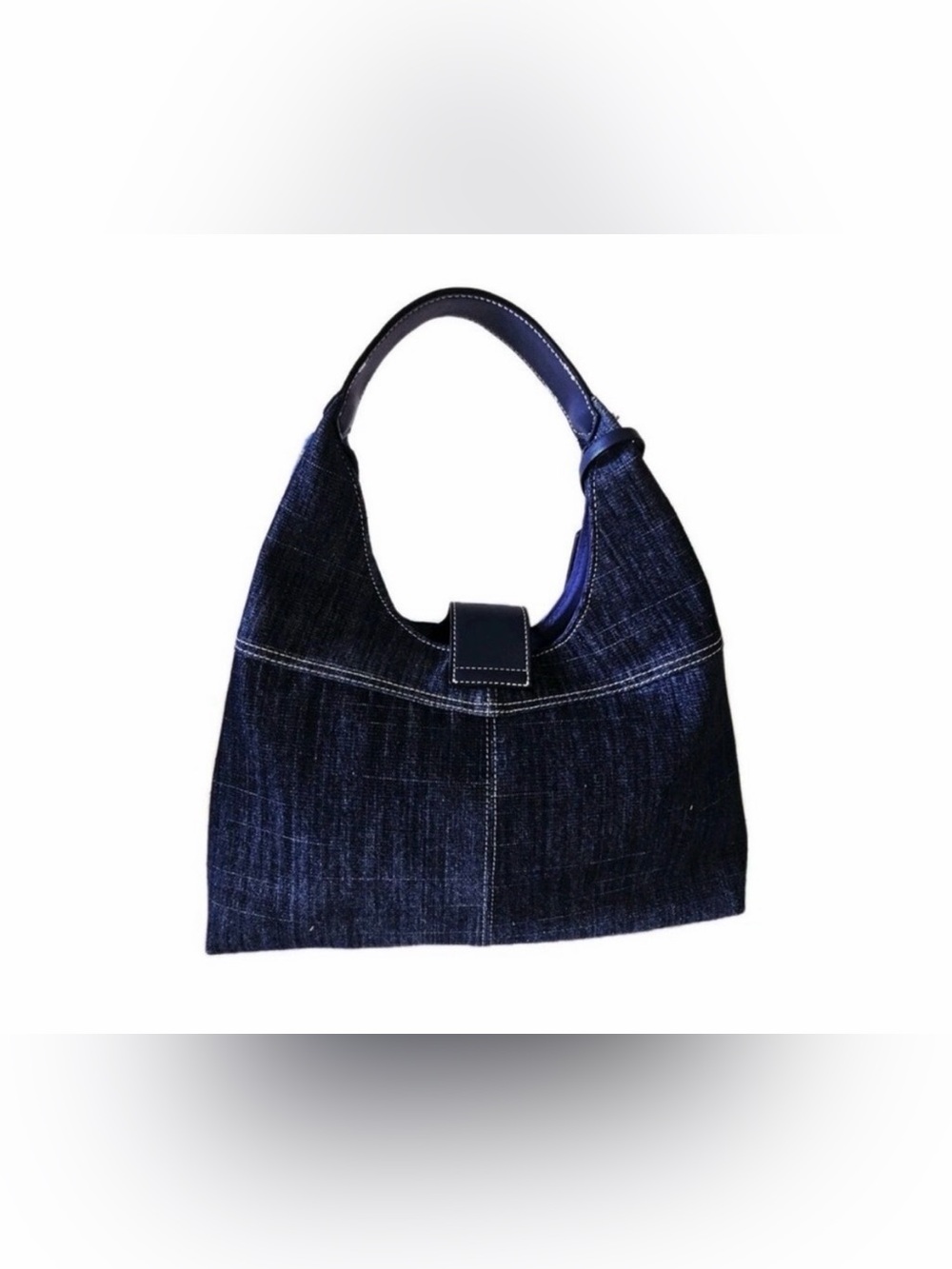 True Religion Frayed Denim Hobo Bag - Picture 3 of 5